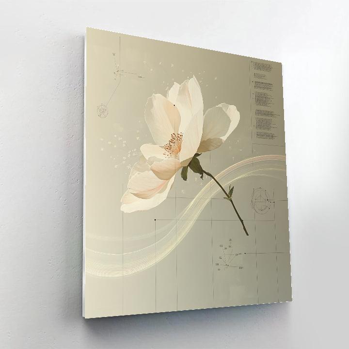 Leonardo Da Vinci Inspired Orchard Comet Blossoms Number painting