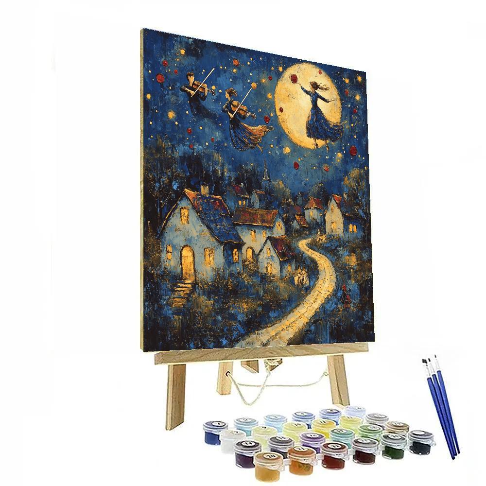 Marc Chagall Inspired Floating Village Paint by numbers kits