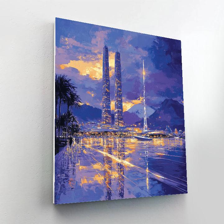 Marina Bay Sands Skyline Singapore DIY paint by numbers