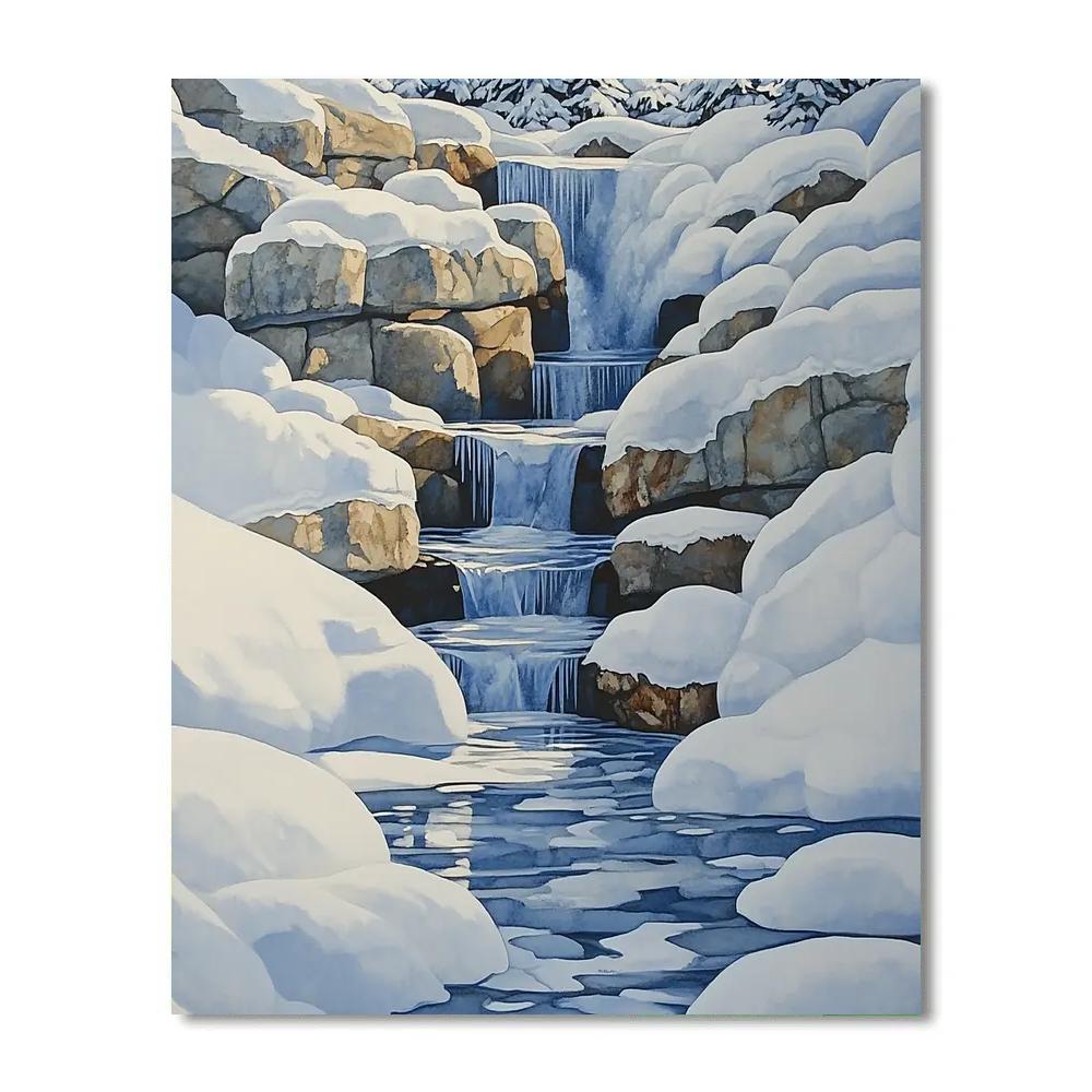 Leonardo Da Vinci Inspired Whisper Of Alpine Springs paint by color