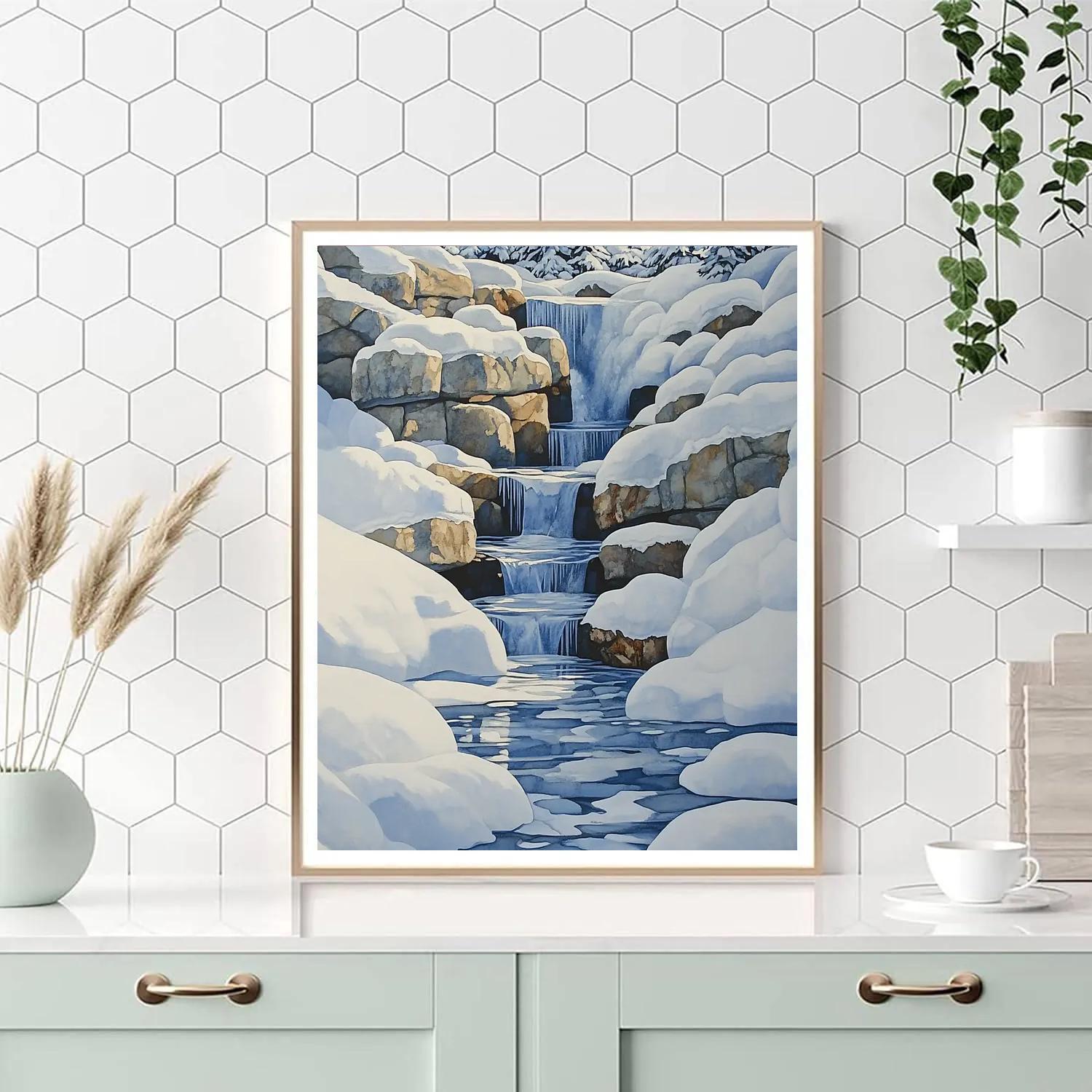 Leonardo Da Vinci Inspired Whisper Of Alpine Springs paint by color