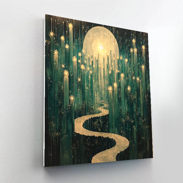 Frida Kahlo Inspired Moonlit Prickly Choir Paint by numbers kits