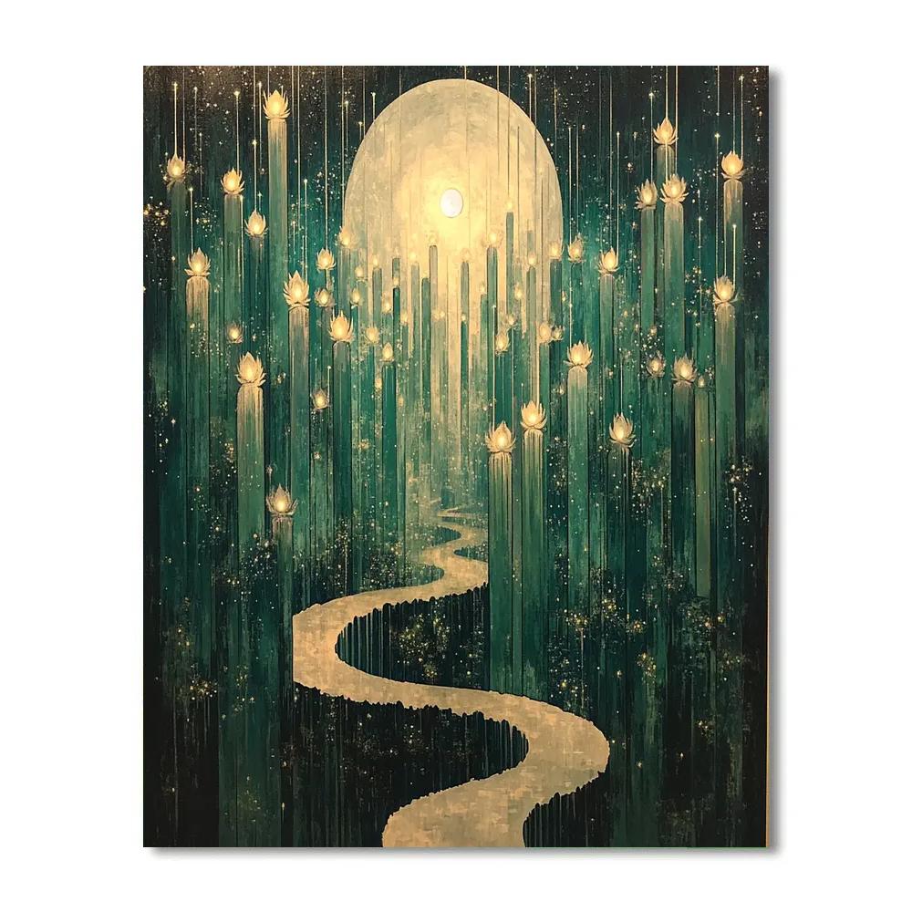 Frida Kahlo Inspired Moonlit Prickly Choir Paint by numbers kits