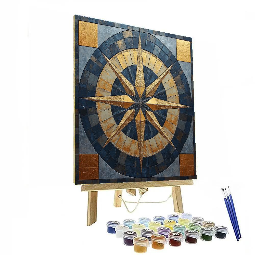 Gustav Klimt Inspired Silent Compass Of Night Number painting