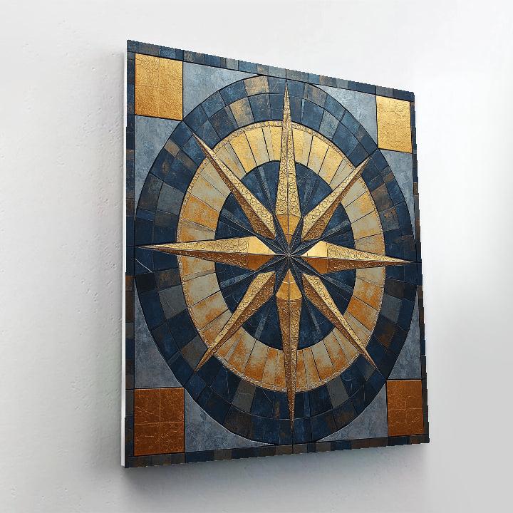 Gustav Klimt Inspired Silent Compass Of Night Number painting