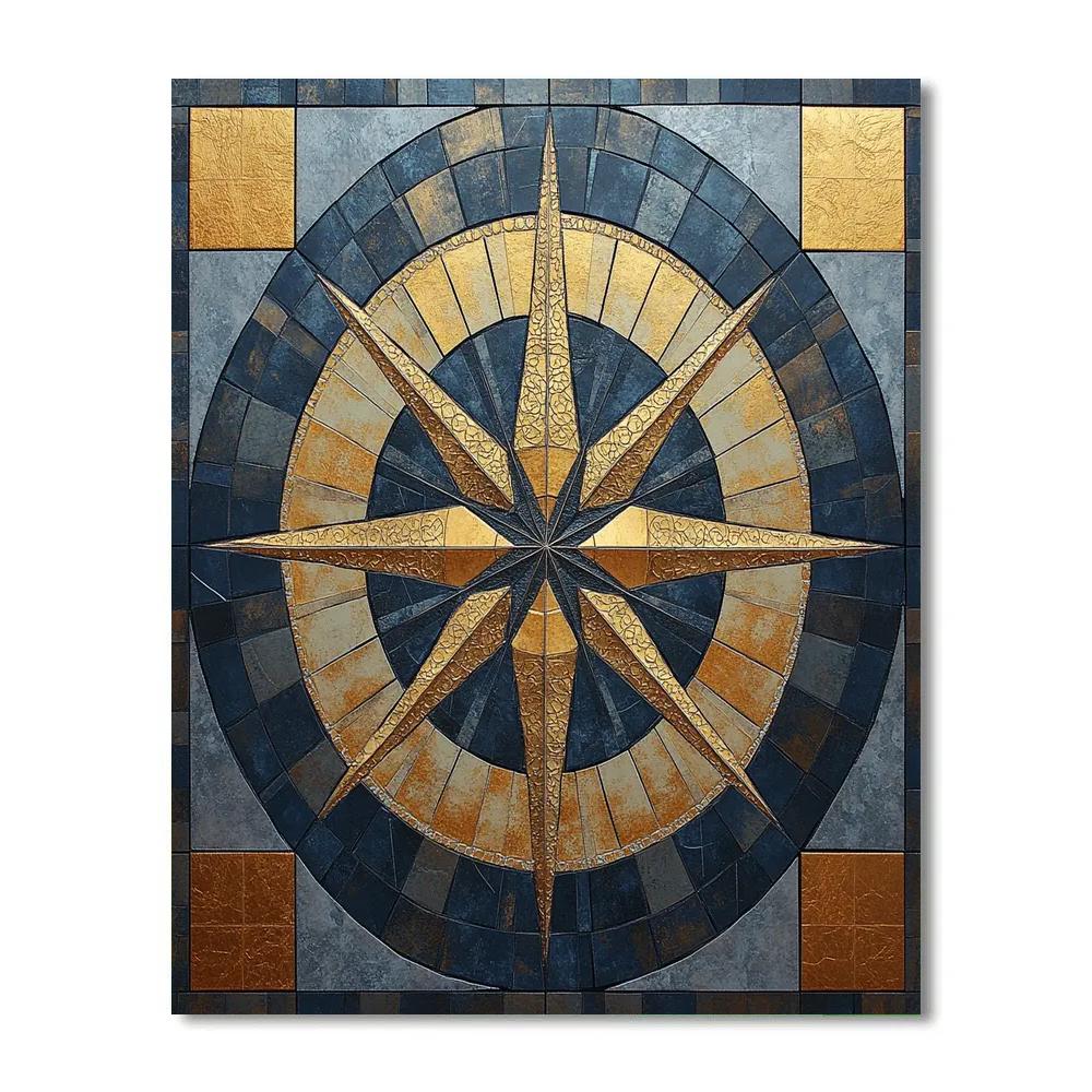 Gustav Klimt Inspired Silent Compass Of Night Number painting