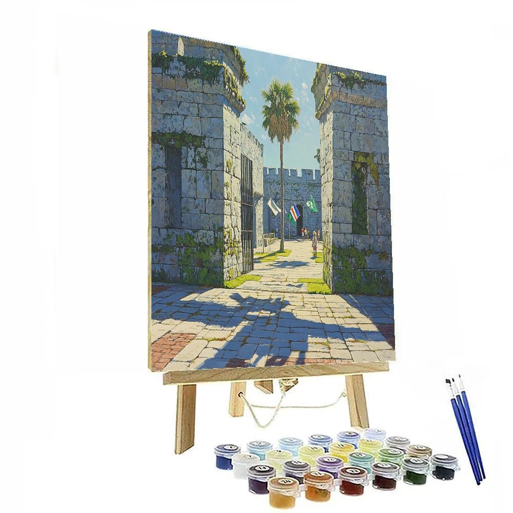 Fort Santiago Gate Intramuros Manila Philippines paint by color