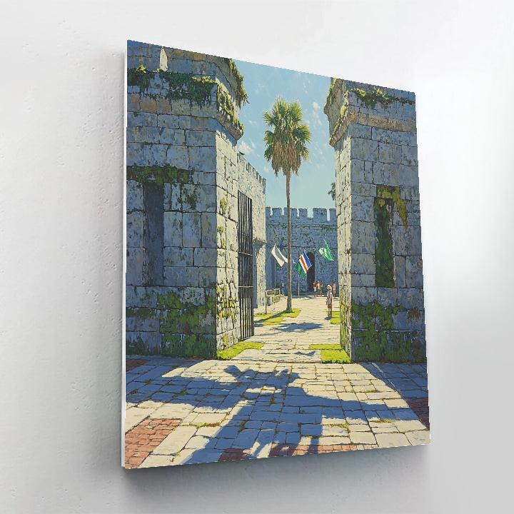 Fort Santiago Gate Intramuros Manila Philippines paint by color