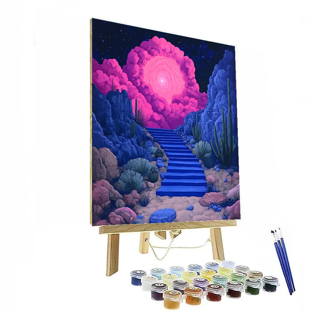 Frida Kahlo Inspired Opuntia Stairway To Nebula Paint by numbers art