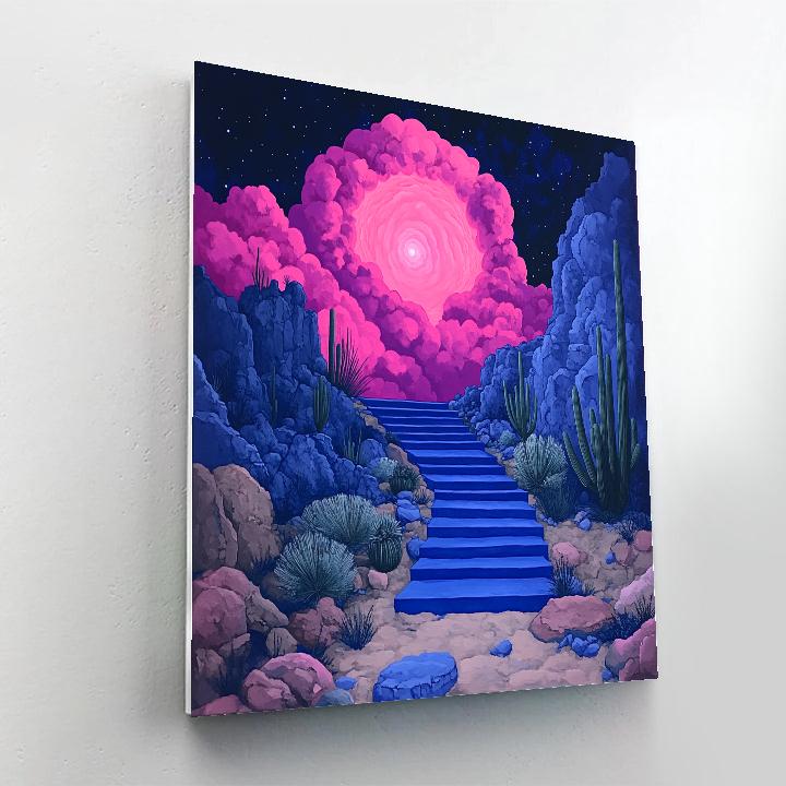 Frida Kahlo Inspired Opuntia Stairway To Nebula Paint by numbers art