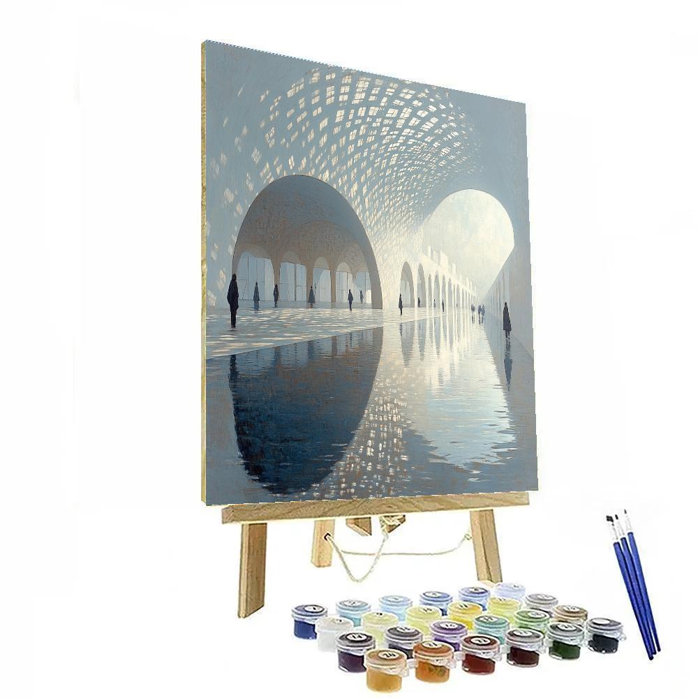 Louvre Abu Dhabi Canopies Abu Dhabi United Arab Emirates paint by number