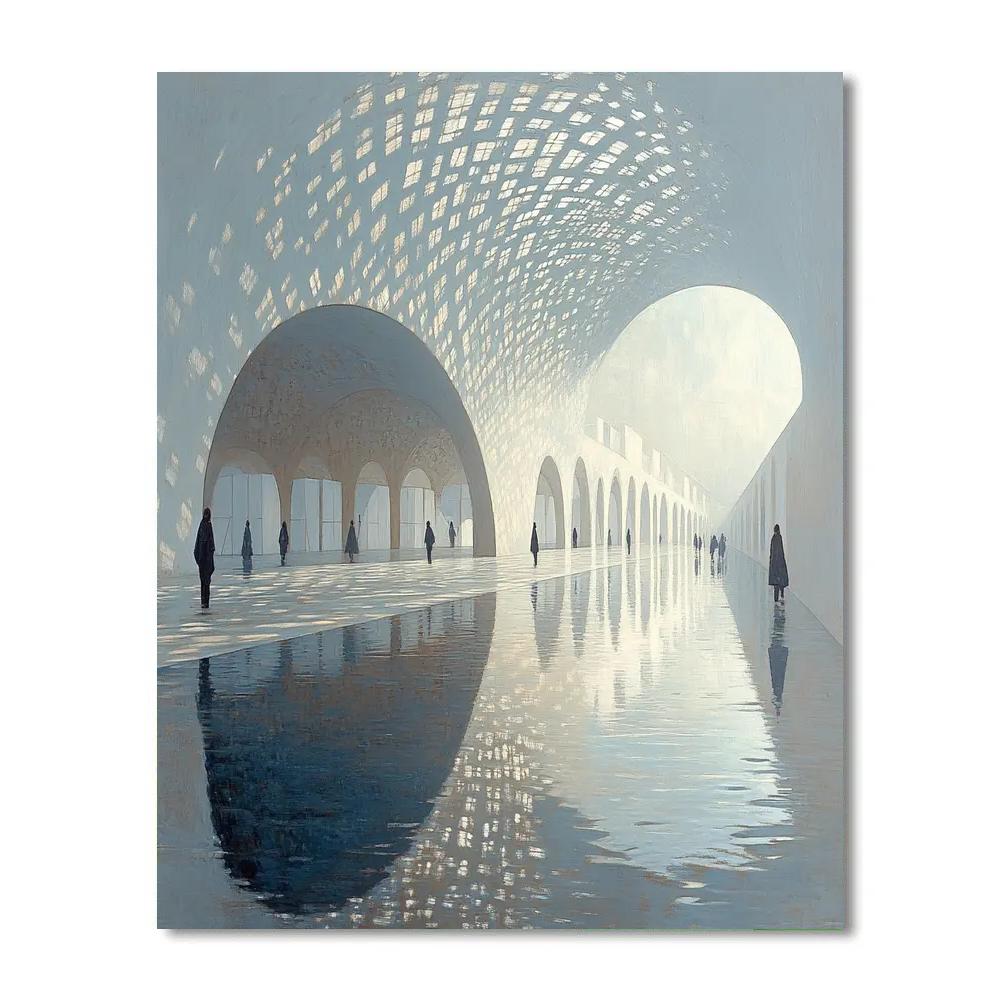 Louvre Abu Dhabi Canopies Abu Dhabi United Arab Emirates paint by number