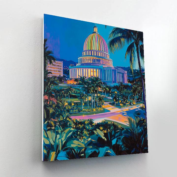 Kigali Convention Centre Dome Kigali Rwanda painting number kit