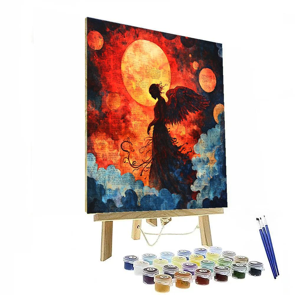 William Blake Inspired Ancient Angel Painting by numbers kit