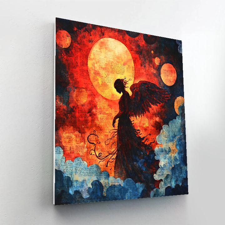 William Blake Inspired Ancient Angel Painting by numbers kit