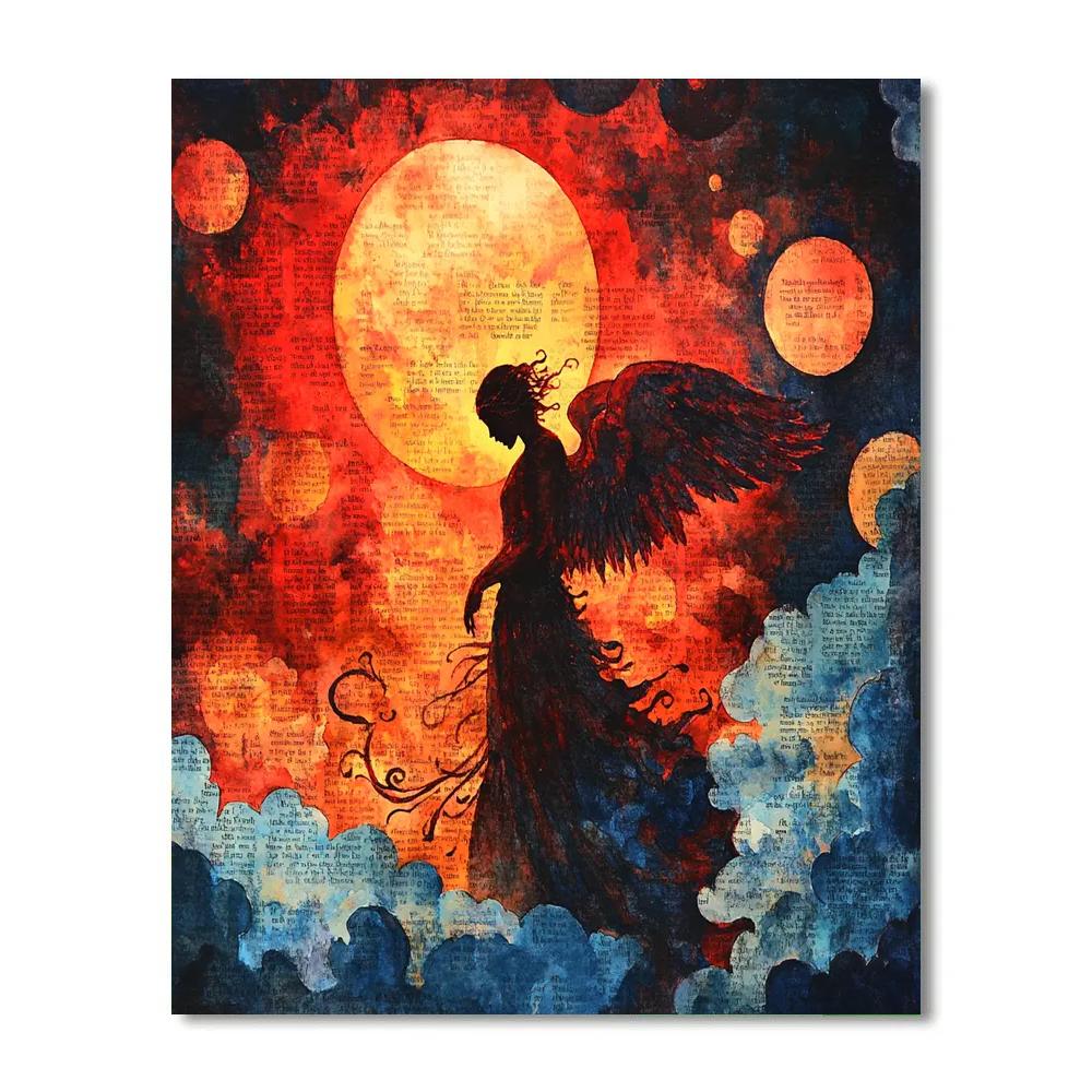 William Blake Inspired Ancient Angel Painting by numbers kit