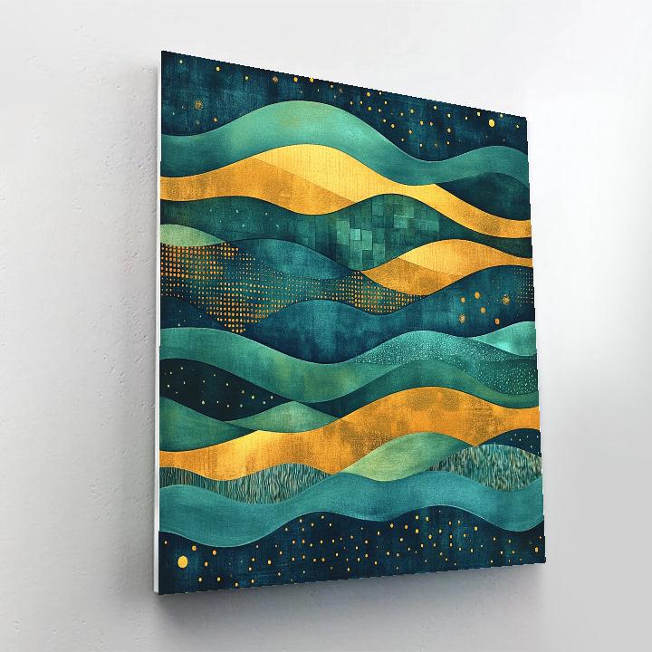 Gustav Klimt Inspired Orchard Of Quiet Waves Paint by numbers kits