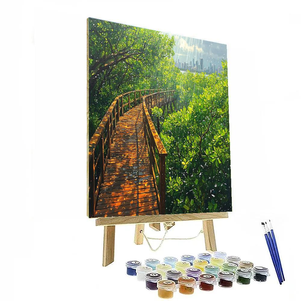 Lekki Conservation Centre Canopy Lagos Nigeria paint by number