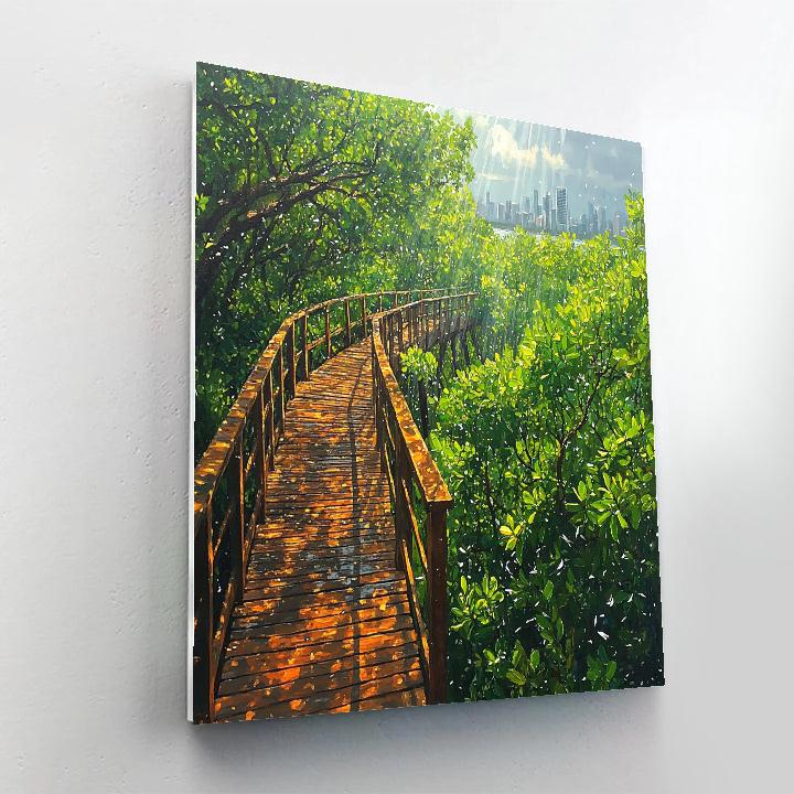 Lekki Conservation Centre Canopy Lagos Nigeria paint by number