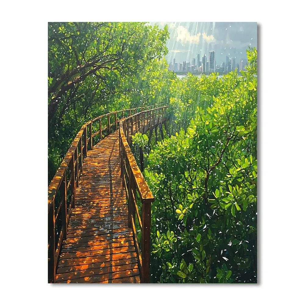 Lekki Conservation Centre Canopy Lagos Nigeria paint by number