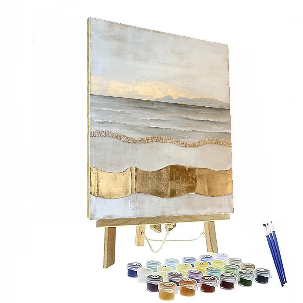 Gustav Klimt Inspired Silver Tide Of Silence paint by numbers