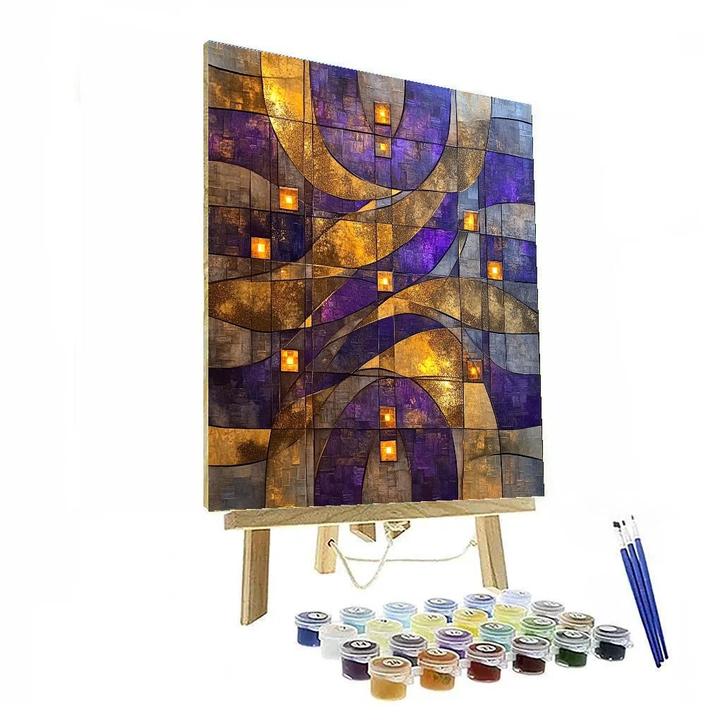 Gustav Klimt Inspired Celestial Loom Of Memory Numbered painting kits