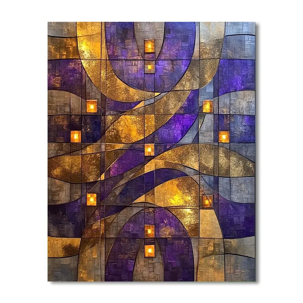 Gustav Klimt Inspired Celestial Loom Of Memory Numbered painting kits