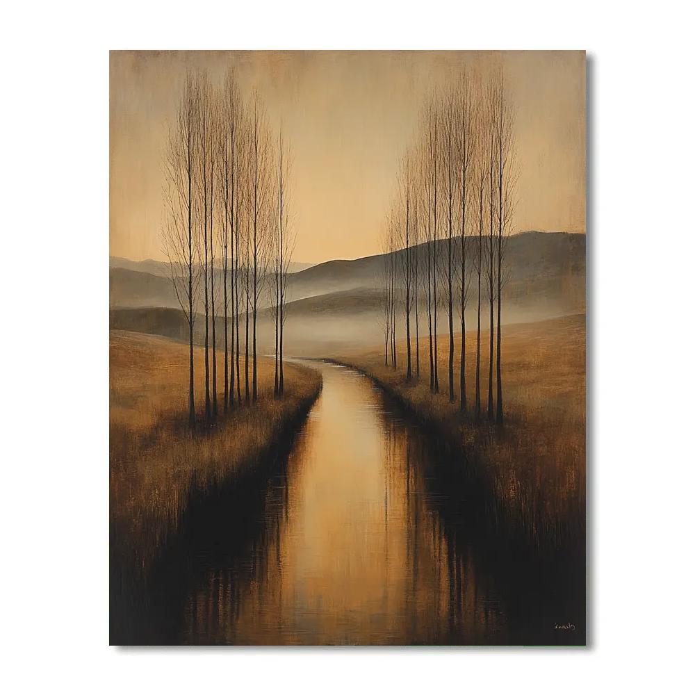 Homer Dodge Martin Inspired Quiet River DIY paint by numbers