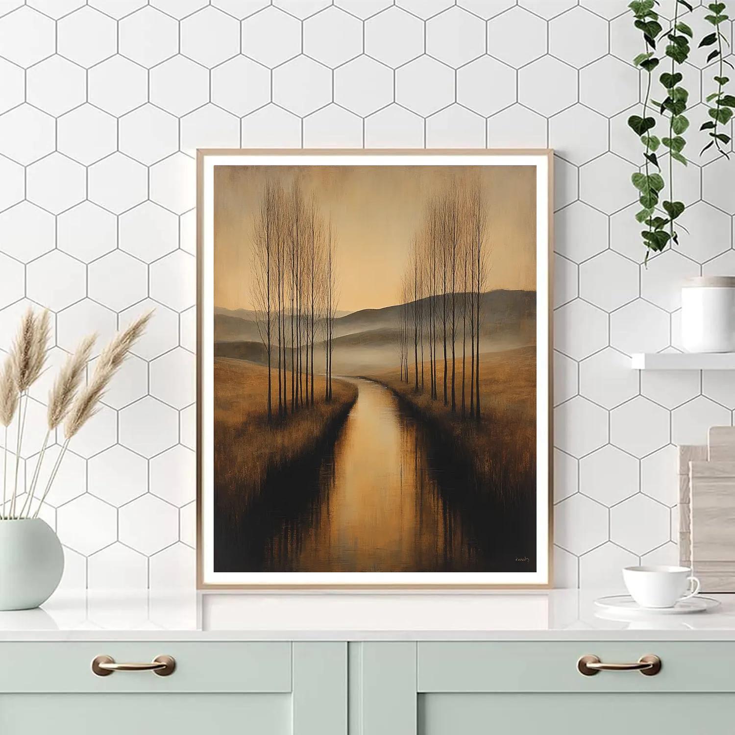 Homer Dodge Martin Inspired Quiet River DIY paint by numbers