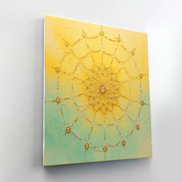 Gustav Klimt Inspired Golden Web Of Dawn Number painting