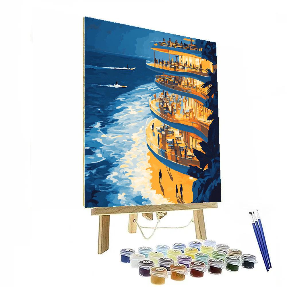 Corniche Ain Diab Surf Casablanca Morocco paint by number