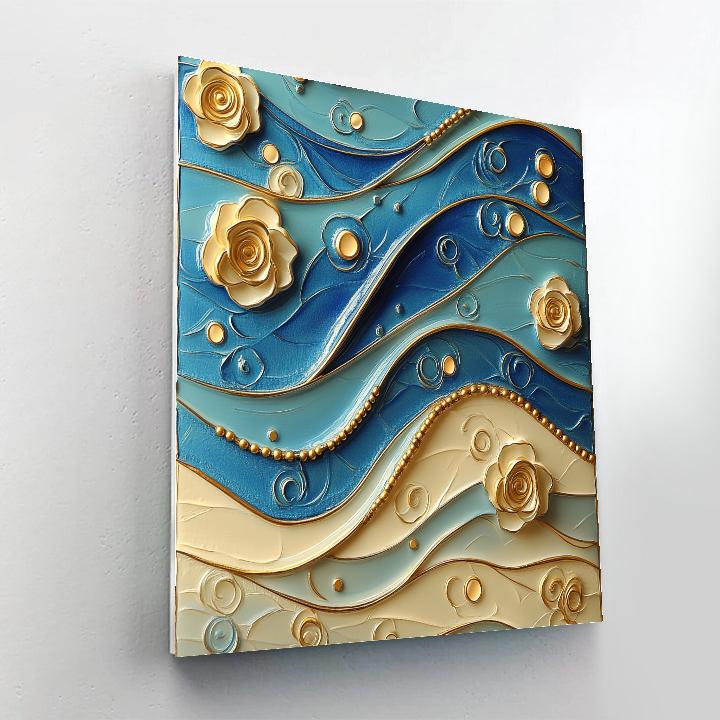 Gustav Klimt Inspired Sapphire Drift Choir Numbered painting kits