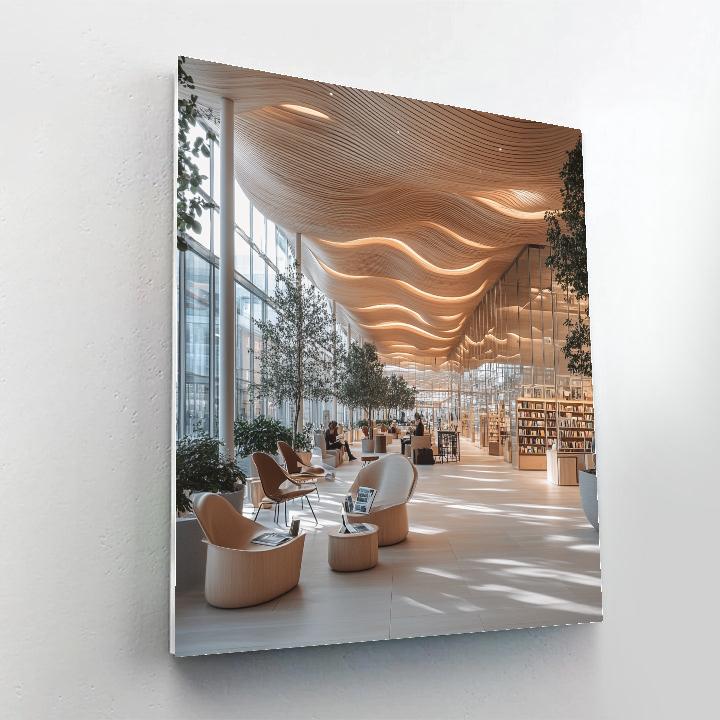 Oodi Central Library Atrium Helsinki Finland paint by number