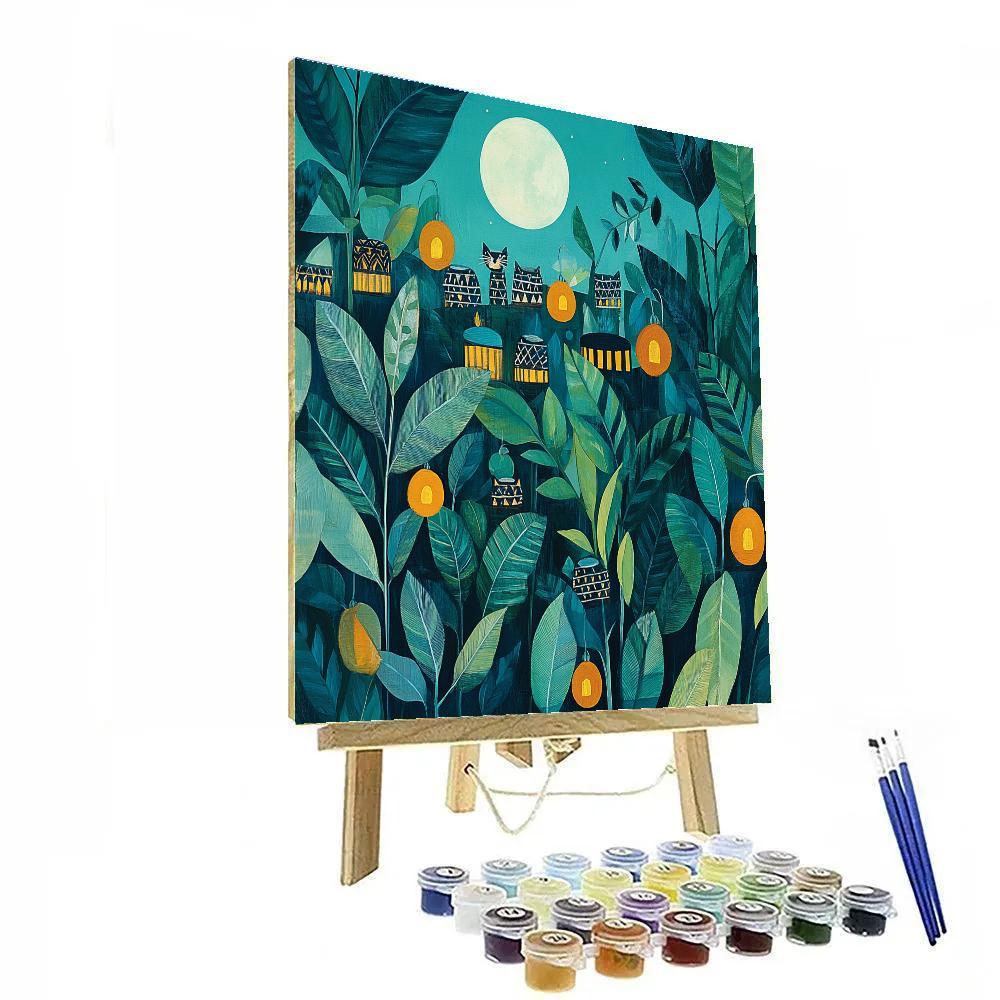 Henri Rousseau Inspired Jungle Parade Paint by numbers kits