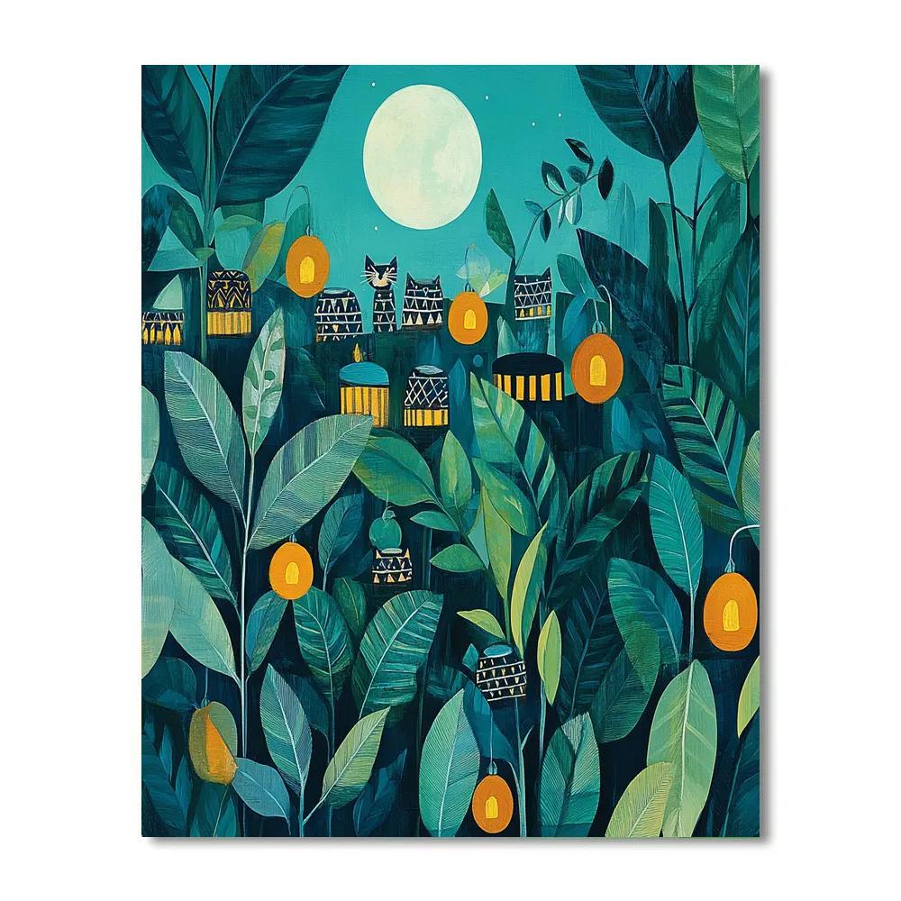 Henri Rousseau Inspired Jungle Parade Paint by numbers kits