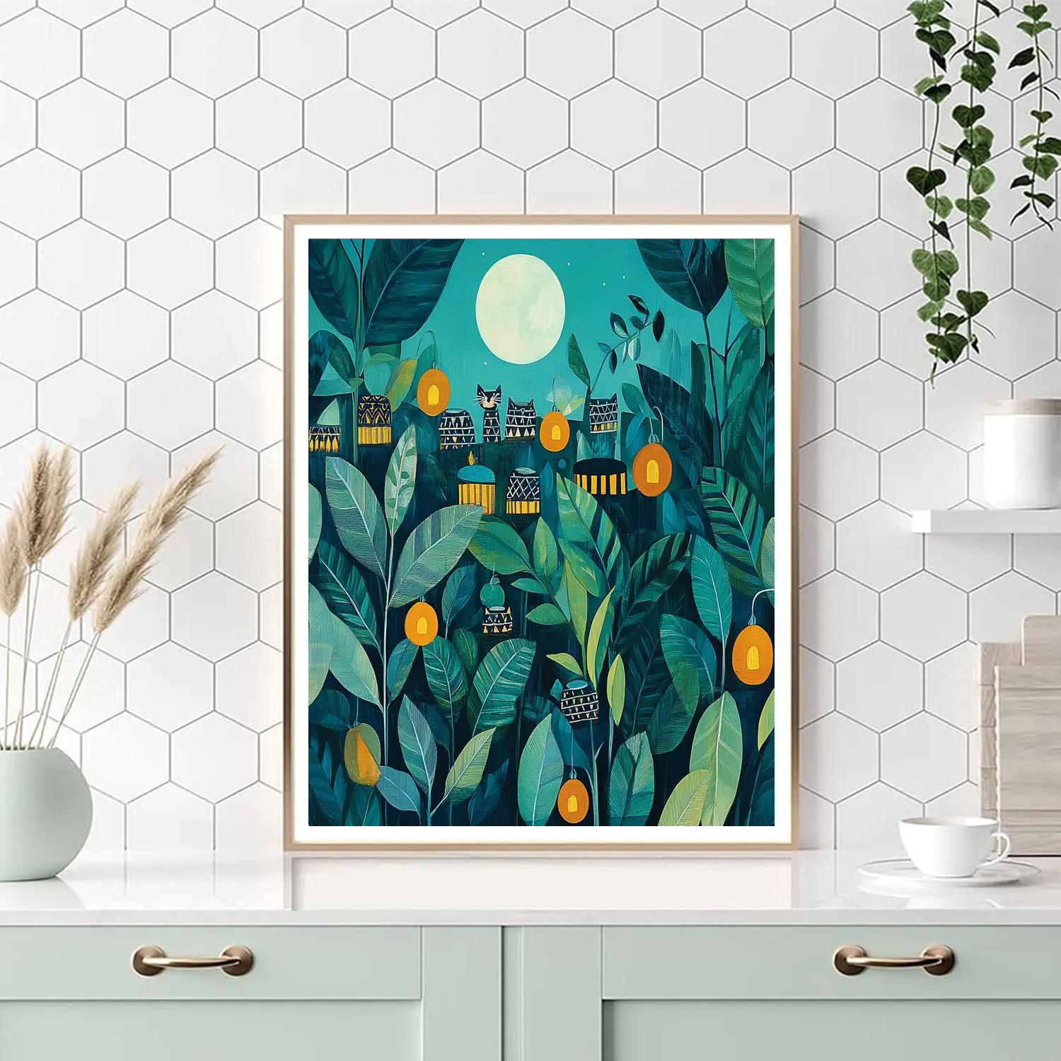 Henri Rousseau Inspired Jungle Parade Paint by numbers kits