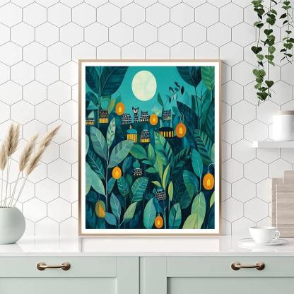 Henri Rousseau Inspired Jungle Parade Paint by numbers kits