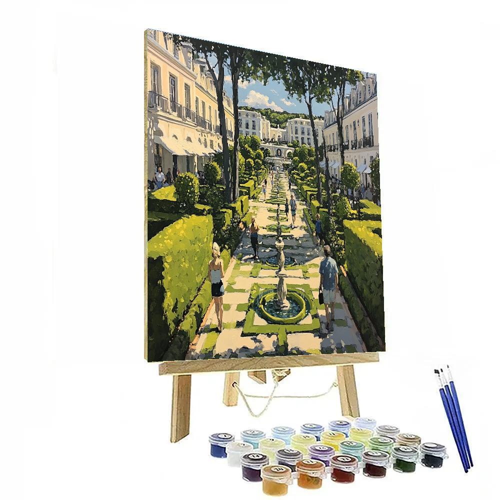 Schonbrunn Palace Gardens Vienna Austria paint by number