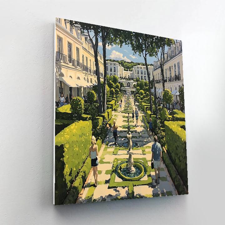 Schonbrunn Palace Gardens Vienna Austria paint by number