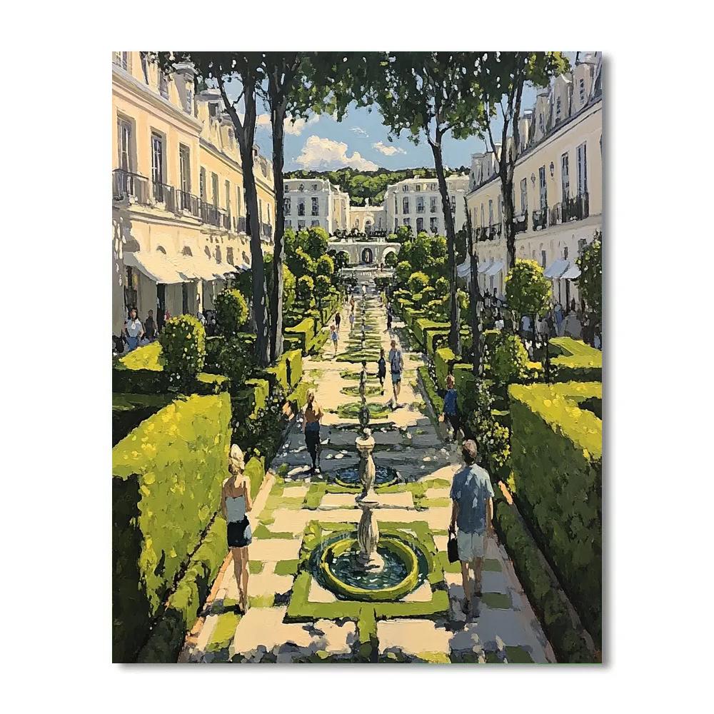 Schonbrunn Palace Gardens Vienna Austria paint by number