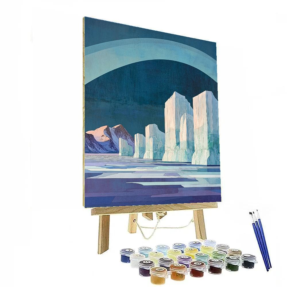 Lawren Harris Inspired Radiant Iceberg Passage Paint by numbers art