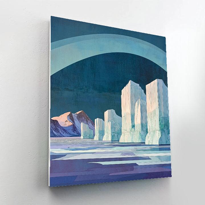Lawren Harris Inspired Radiant Iceberg Passage Paint by numbers art