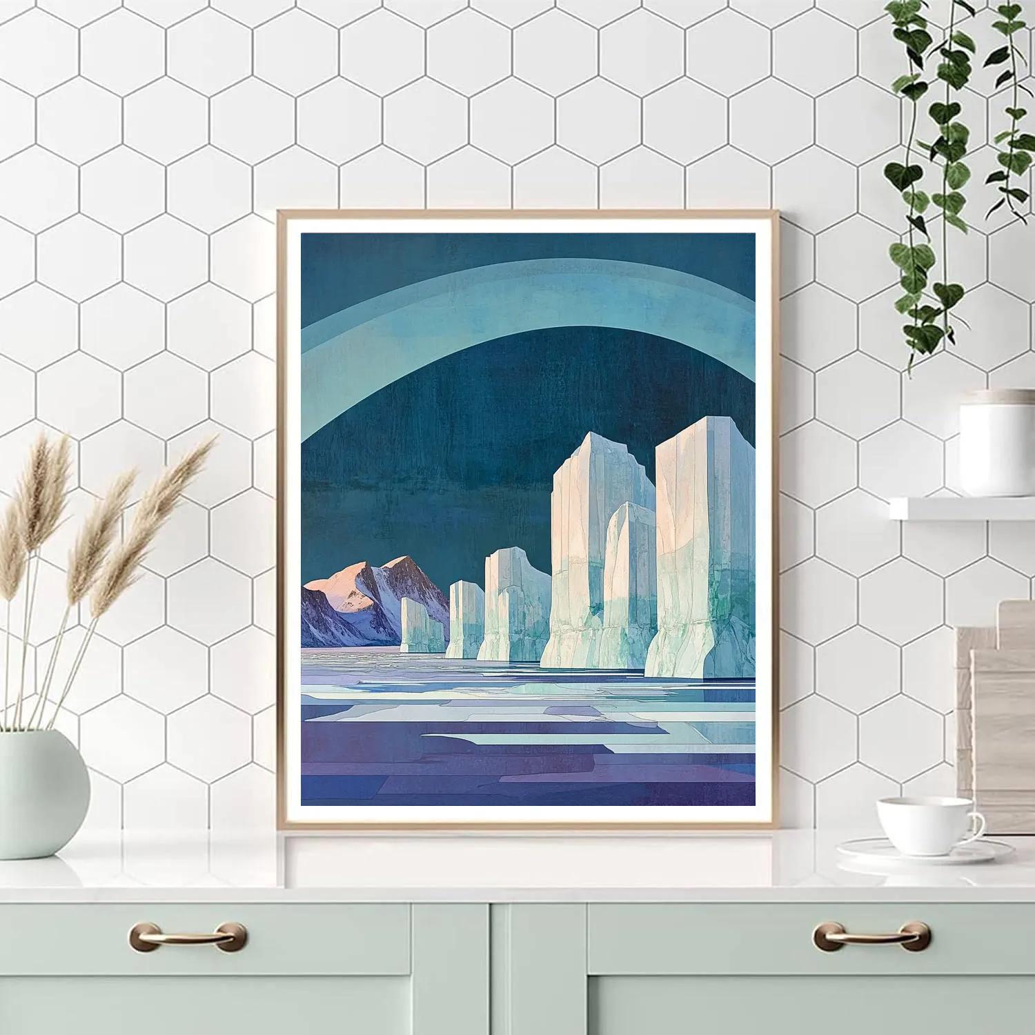 Lawren Harris Inspired Radiant Iceberg Passage Paint by numbers art