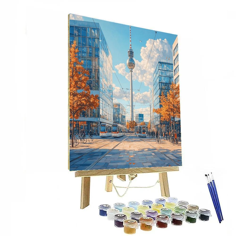 Palace Of Culture And Science View Warsaw Poland Number painting