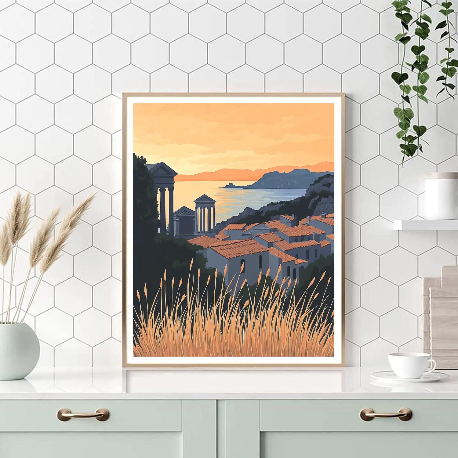 Calton Hill Skyline Edinburgh United Kingdom paint by number