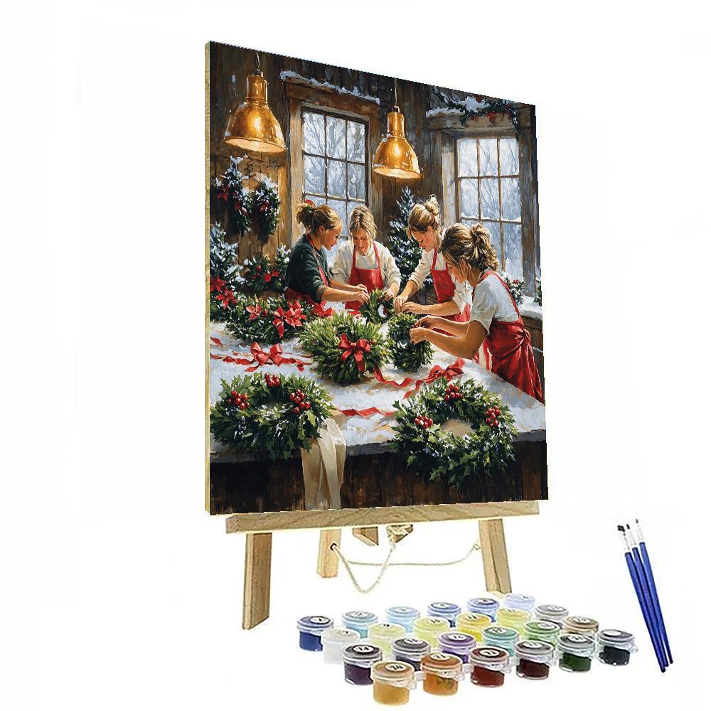 Wreath Makers Workshop paint by number