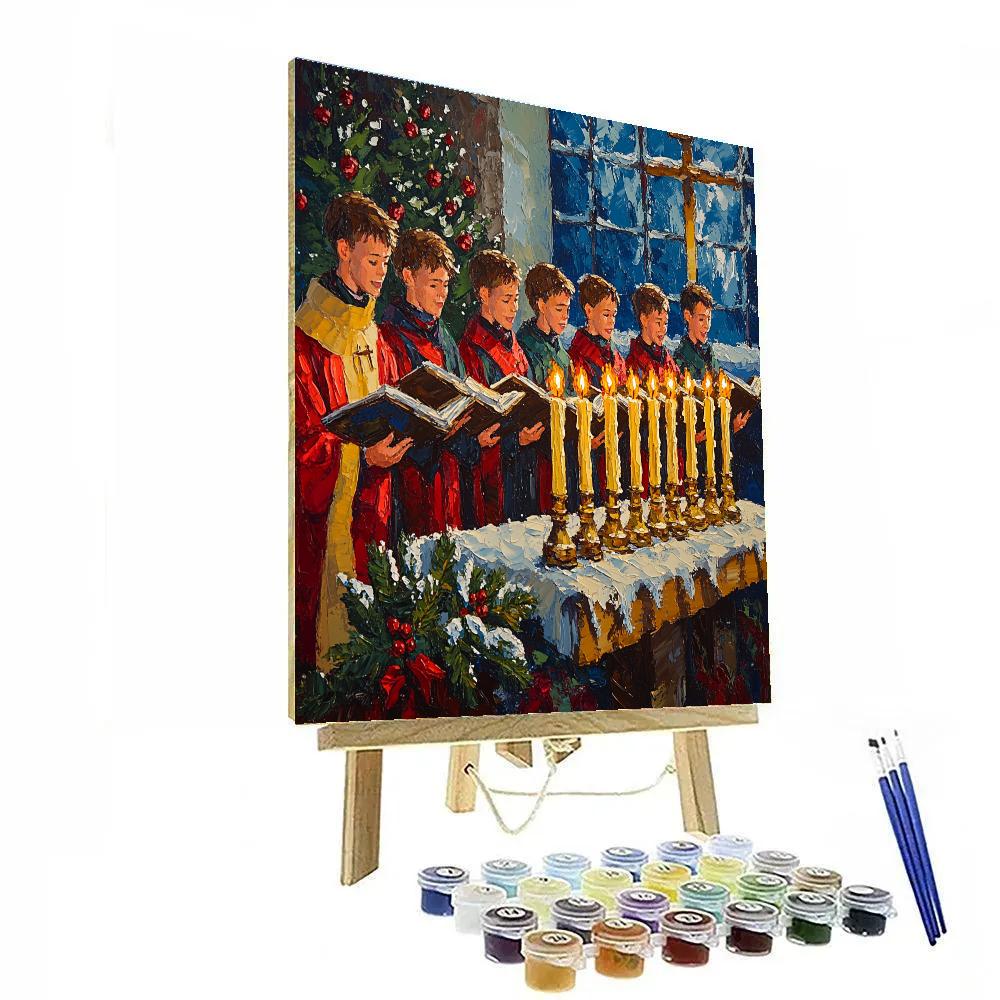 Choir By The Advent Candles Paint by numbers art