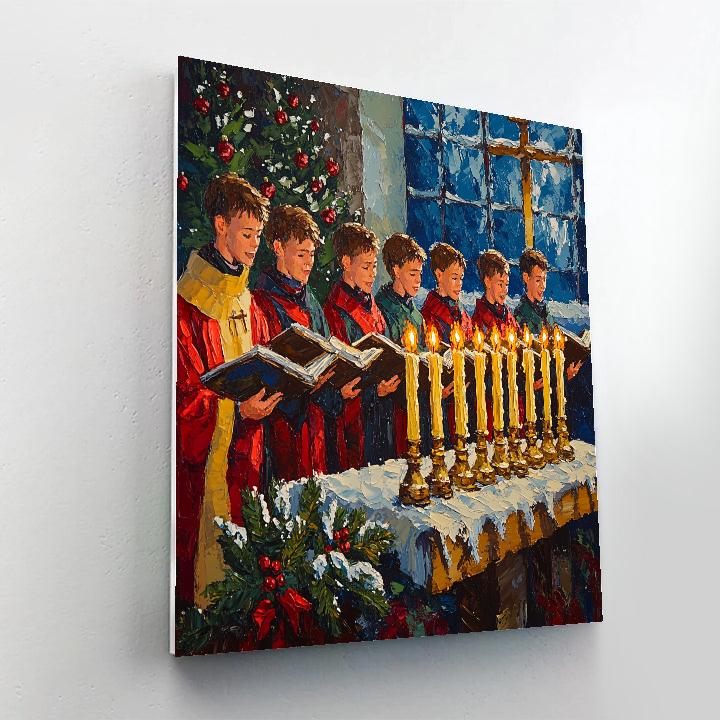 Choir By The Advent Candles Paint by numbers art