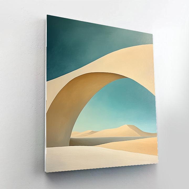 Georgia Okeeffe Inspired Bone Arch Over Turquoise Horizon Painting by numbers kit