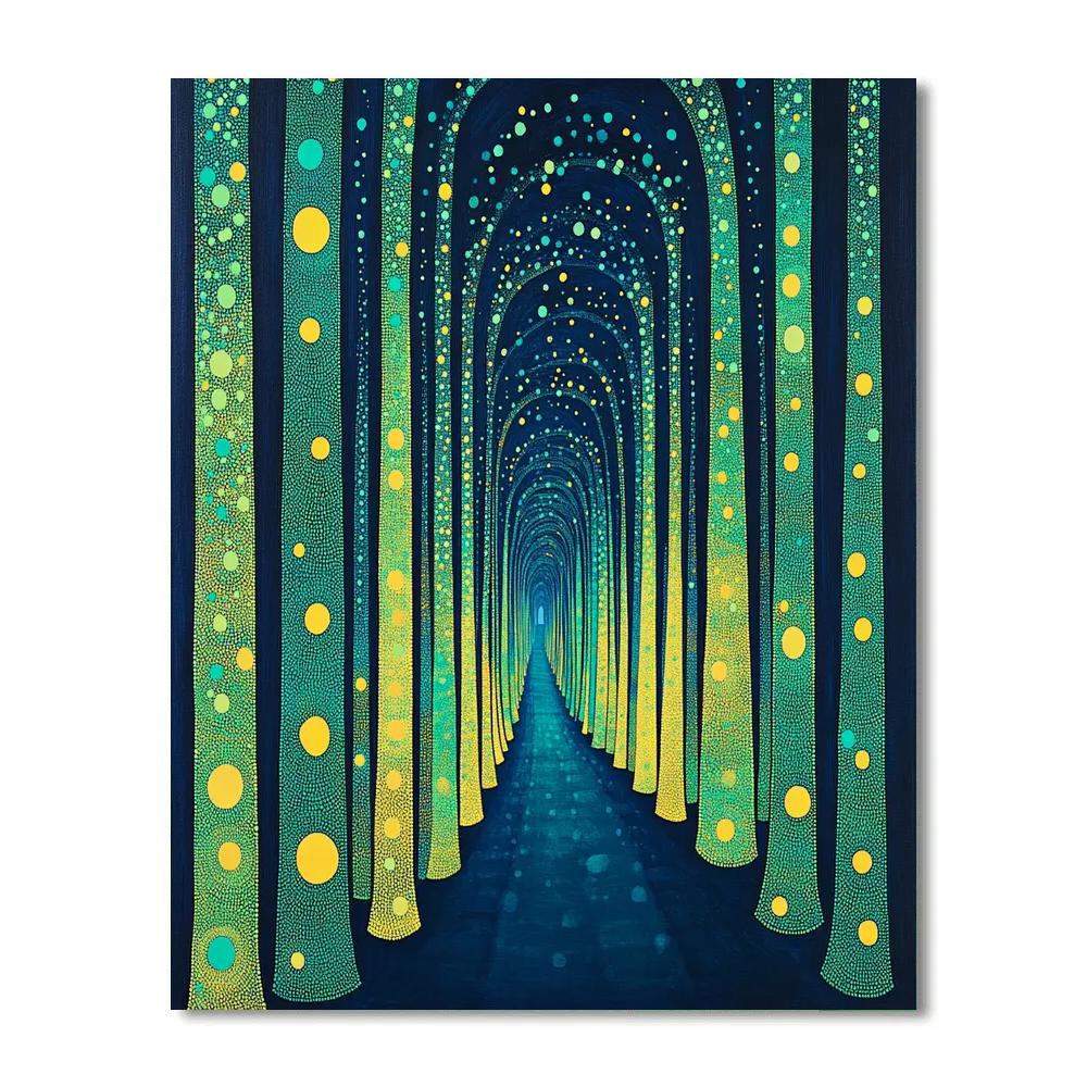 Yayoi Kusama Inspired Forest Of Endless Echoes DIY paint by numbers